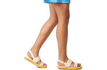 Image of Sorel Ona Streetworks Go-To Flat Sandal - Womens, Honey White/Yellow Ray, 9.5, 2070231-292-9.5