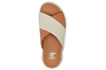 Image of Sorel VIIbe Crisscross Slide - Womens, Honest Beige/Chalk, 9.5, 2076811-246-9.5