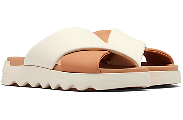 Image of Sorel VIIbe Crisscross Slide - Womens, Honest Beige/Chalk, 9.5, 2076811-246-9.5