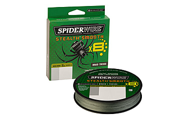 Image of Spiderwire Stealth Smooth Superline, 0.019in/0.48mm, 80lb/36.2kg, 270yd/246m, 20lb, Moss Green, SCSM80G-270