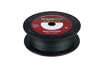 Image of Spiderwire Stealth Superline, 0.016in/0.40mm, 80lb/36.2kg, 500yd/457m, 20lb, Moss Green, SS80G-500