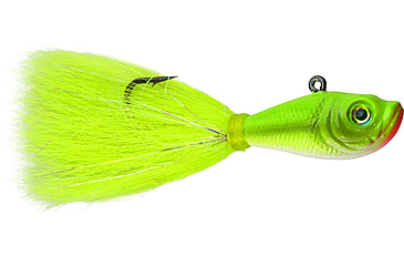 Image of Spro Prime Bucktail Jig 1/4oz, 2/0 Hook, Crazy Chartreuse, SBTJCC-1/4