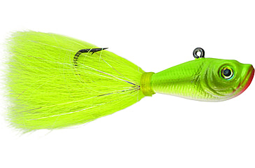 Image of Spro Prime Bucktail Jig 1oz, 6/0 Hook, Crazy Chartreuse, SBTJCC-1