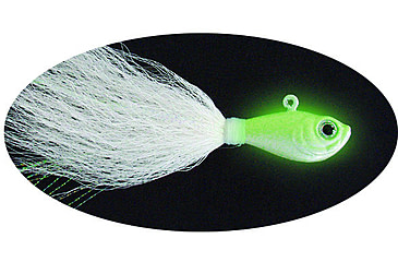Image of Spro Prime Bucktail Jig 1oz, 6/0 Hook, Glow, SBTJGL-1