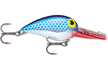 Image of Storm Original Wiggle Wart 05 Hard Bait, Metallic Blue Scale/ Red Lip, V133
