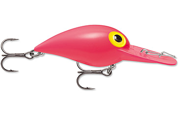 Image of Storm Original Wiggle Wart 05 Hard Bait, Solid Fluorescent Pink, V95