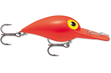 Image of Storm Original Wiggle Wart 05 Hard Bait, Solid Fluorescent Red, V48