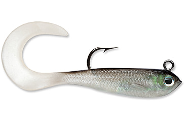 Image of Storm WildEye Curl Tail Minnow 02 Soft Bait, Shiner, WCM02SH