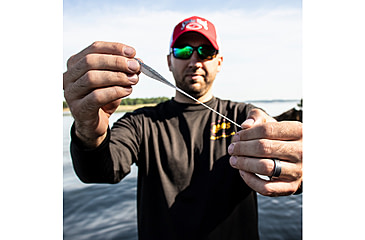Image of Strike King 3X Z-Too Softbait, 4 pack, 7in, Gray Glimmer Pearl Belly, 12-36727
