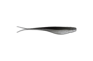 Image of Strike King 3X Z-Too Softbait, 4 pack, 7in, Gray Glimmer Pearl Belly, 12-36727