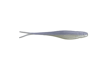 Image of Strike King 3X Z-Too Softbait, 4 pack, 7in, Pearl Blue Glimmer Back, 12-36724