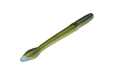 Image of Strike King KVD Perfect Plastics Bullworm OPT, Soft Plastic Worm Fishing Lure, Moon Juice, 8in, 5-Pack, BW8-850, BW8-850