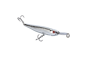 Image of Strike King Evader 70 Topwater Baits, Carolina Chrome, 7.5cm/2.75in, HCEV70-475