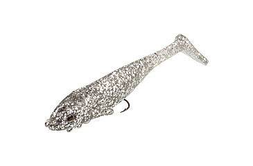 Image of Strike King Final Copy Softbait, 1 pack, 4in, Carolina Chrome, 12-36049