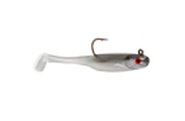 Image of Strike King Homing Minnow Softbait, 3 pack, 2.5in, 1/8oz, Ghost Shad, 12-36113
