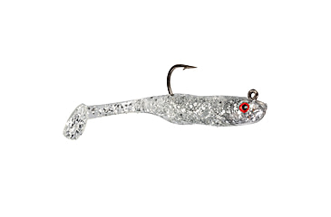 Image of Strike King Homing Minnow Softbait, 3 pack, 2.5in, 1/4oz, Carolina Chrome, 12-36126