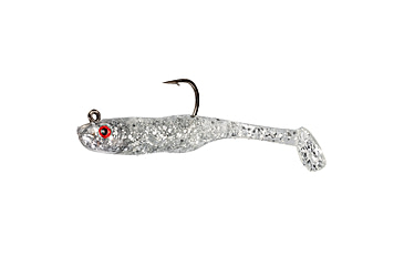 Image of Strike King Homing Minnow Softbait, 3 pack, 2.5in, 1/4oz, Carolina Chrome, 12-36126