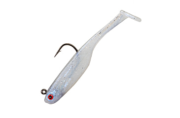 Image of Strike King Homing Minnow Softbait, 3 pack, 2.5in, 1/4oz, Pearl, 12-36122