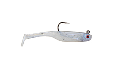 Image of Strike King Homing Minnow Softbait, 3 pack, 2.5in, 1/4oz, Pearl, 12-36122