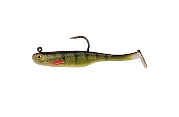 Image of Strike King Homing Minnow Softbait, 3 pack, 2.5in, 1/8oz, Yellow Perch, 12-36216