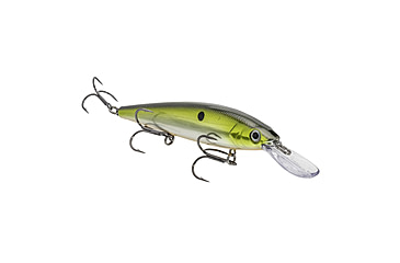 Image of Strike King KVD Sinking Deep Jerkbait Fishing Lure, Weight Transfer System, 4 3/4in, 3/5oz, Slow Sinking, SZ 2 and 4 Mustad Triple Grip Treble Hooks, Silver Tennessee Shad, HCKVDJ300DS-685