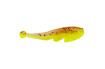 Image of Strike King Mr. Crappie Teen-Zee Fry Swimbait, Pumpkin with Chartreuse Tail, 5/8in, MRCTZFRY-48