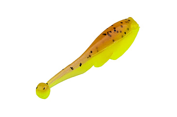 Image of Strike King Mr. Crappie Teen-Zee Fry Swimbait, Pumpkin with Chartreuse Tail, 5/8in, MRCTZFRY-48