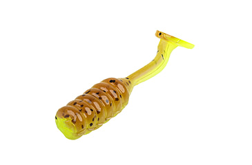 Image of Strike King Mr. Crappie Teen-Zee Slabalicious Swimbait, Pumpkin with Chartreuse Tail, 5/8in, MRCTZSLC-48