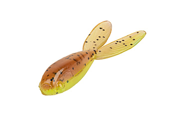 Image of Strike King Mr. Crappie Teen-Zee Tails Swimbait, Pumpkin with Chartreuse Tail, 5/8in, MRCTZTL-48