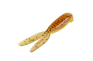 Image of Strike King Mr. Crappie Teen-Zee Tails Swimbait, Pumpkin with Chartreuse Tail, 5/8in, MRCTZTL-48