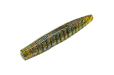 Image of Strike King KVD Perfect Plastics Ned Ocho, Soft Plastic Worm Fishing Lure, Watermelon Seed w/ Red Flake, 2 1/2in, 9-Pack, NOCHO-18, NOCHO-18