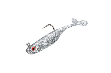 Image of Strike King Pinger Minnow Softbait, 3 pack, 2.5in, 1/8oz, Carolina Chrome, 12-36146