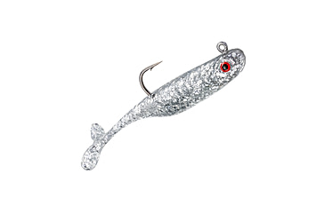Image of Strike King Pinger Minnow Softbait, 3 pack, 2.5in, 1/8oz, Carolina Chrome, 12-36146