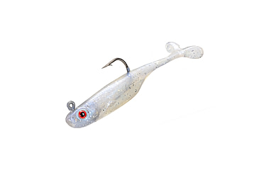 Image of Strike King Pinger Minnow Softbait, 3 pack, 2.5in, 1/4oz, Pearl, 12-36152