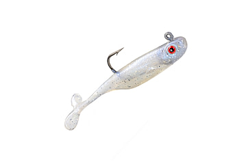 Image of Strike King Pinger Minnow Softbait, 3 pack, 2.5in, 1/4oz, Pearl, 12-36152