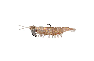 Image of Strike King Pre-Rigged Tidal Shrimp 1/4oz, Dishwater Glitter, 4.25in, PRSSW425-553