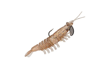 Image of Strike King Pre-Rigged Tidal Shrimp 1/4oz, Dishwater Glitter, 4.25in, PRSSW425-553