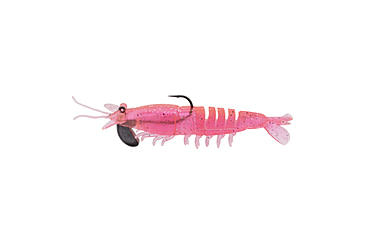 Image of Strike King Pre-Rigged Tidal Shrimp 1/4oz, Flamingo, 4.25in, PRSSW425-346