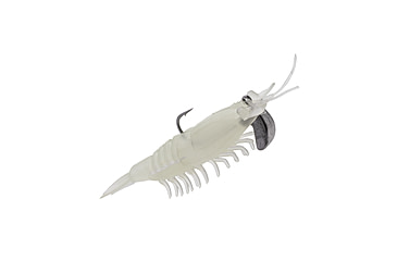 Image of Strike King Pre-Rigged Tidal Shrimp 1/4oz, Nite Glow, 2.75in, PRSSW275-694