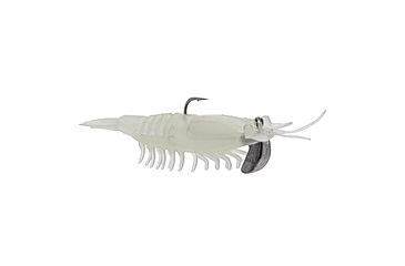 Image of Strike King Pre-Rigged Tidal Shrimp 1/4oz, Nite Glow, 2.75in, PRSSW275-694