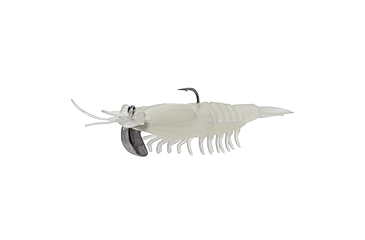 Image of Strike King Pre-Rigged Tidal Shrimp 1/4oz, Nite Glow, 2.75in, PRSSW275-694