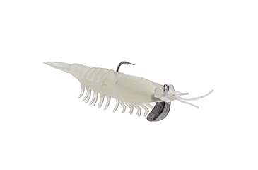 Image of Strike King Pre-Rigged Tidal Shrimp 1/4oz, Nite Glow, 2.75in, PRSSW275-694