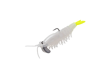 Image of Strike King Pre-Rigged Tidal Shrimp 1/4oz, Pearl Chartreuse Tail, 2.75in, PRSSW275-492