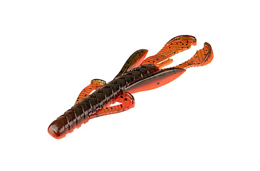 Image of Strike King Rage Hawg Softbait, 6 pack, 5in, Fire Pumpkin, 12-36866