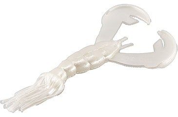 Image of Strike King Rage Luau Craw Fishing Lure, Skirted Soft Plastic Grub, Craw Imitation, High Claws and Skirt, Patented Rage Flange, 4in, 7-Pack, Pearl, RGLCRW-84