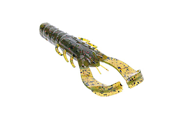 Image of Strike King Rage Scounbug Fishing Lure, Soft Plastic Crawfish Imitator, Patented Rage Flange, High-Action Pincers, 8 Appendages, 4in, 7-Pack, Watermelon Red Flake, RGSB4-18