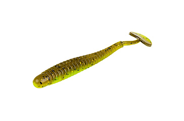 Image of Strike King Rage Slim Swimmer Softbait, 8 pack, 4in, Guacamole, 12-36110