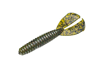 Image of Strike King Rage Twin Tail Menace Fishing Lure, Soft Plastic Grub, Watermelon Seed w/ Red Flake, 3 1/2in, 8-Pack, RGTTMG-18, RGTTMG-18