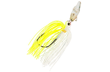 Image of Strike King Rattling Thunder Cricket Bladed Jig, 1/2oz, 2.5in, Chartreuse White, 12-36315