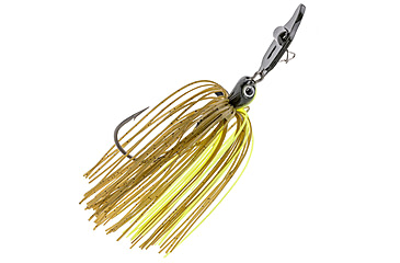 Image of Strike King Rattling Thunder Cricket Bladed Jig, 1/2oz, 2.5in, Green Pumpkin Chartreuse, 12-36320